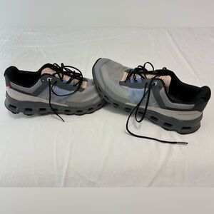 On Running Gray and Black Sneakers